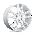 thumbnail image 1 of Dub S257 Flex 24X10 5X115 20Et 78.1Cb Gloss Silver Brushed Face Wheel, 1 of 3