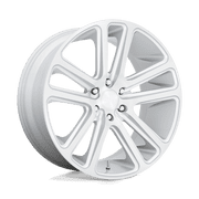 Dub S257 Flex 24X10 5X115 20Et 78.1Cb Gloss Silver Brushed Face Wheel