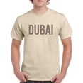 thumbnail image 1 of Dubai Bronze Desert Banner  T-Shirt Men -Image by Shutterstock, Male 5X-Large, 1 of 4