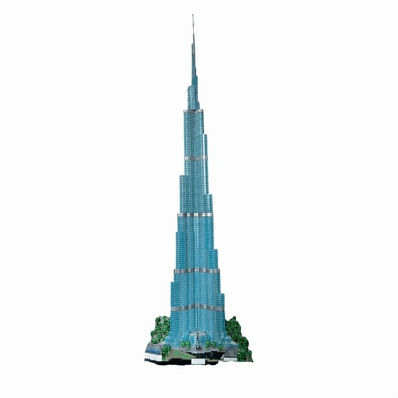Dubai Burj Khalifa Super Tall Tower Modular Building Blocks Set MOC 104784 Skyscraper Bricks Toys 7365Pcs
