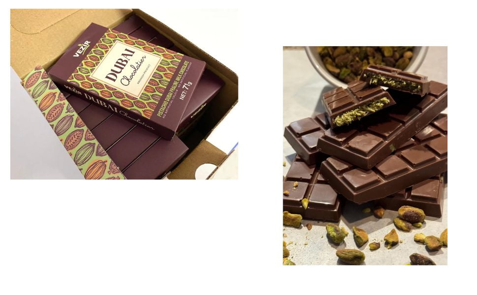 Dubai Chocolate Bar (71g) Two Pack (Viral Sensation