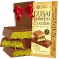 Dubai Chocolate Bar Pistachio 3.5 Oz with White Chocolate Knafeh, Perfectly Portioned Packaging Dubai Chocolate, Premium Kunafa Chocolate Bars
