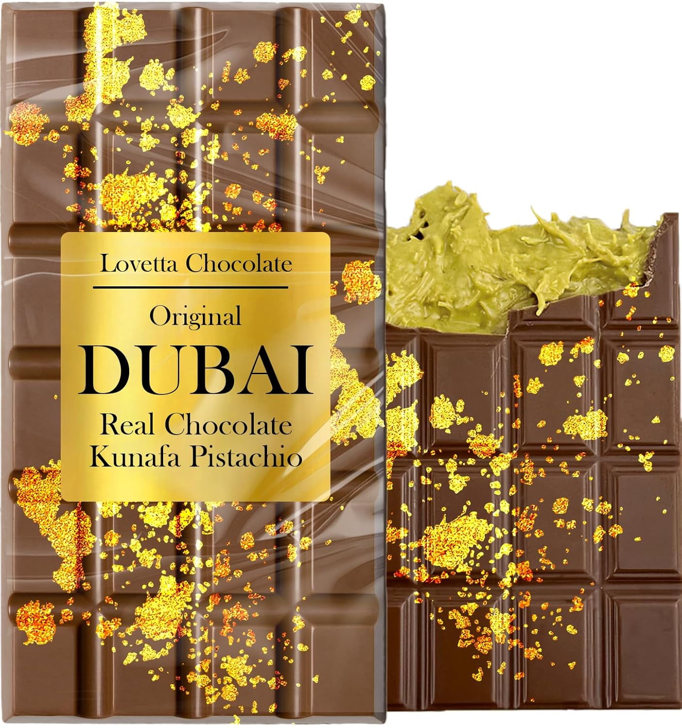Dubai Chocolate Bar Pistachio 8oz 227gr (The Orginal Viral) Luxury