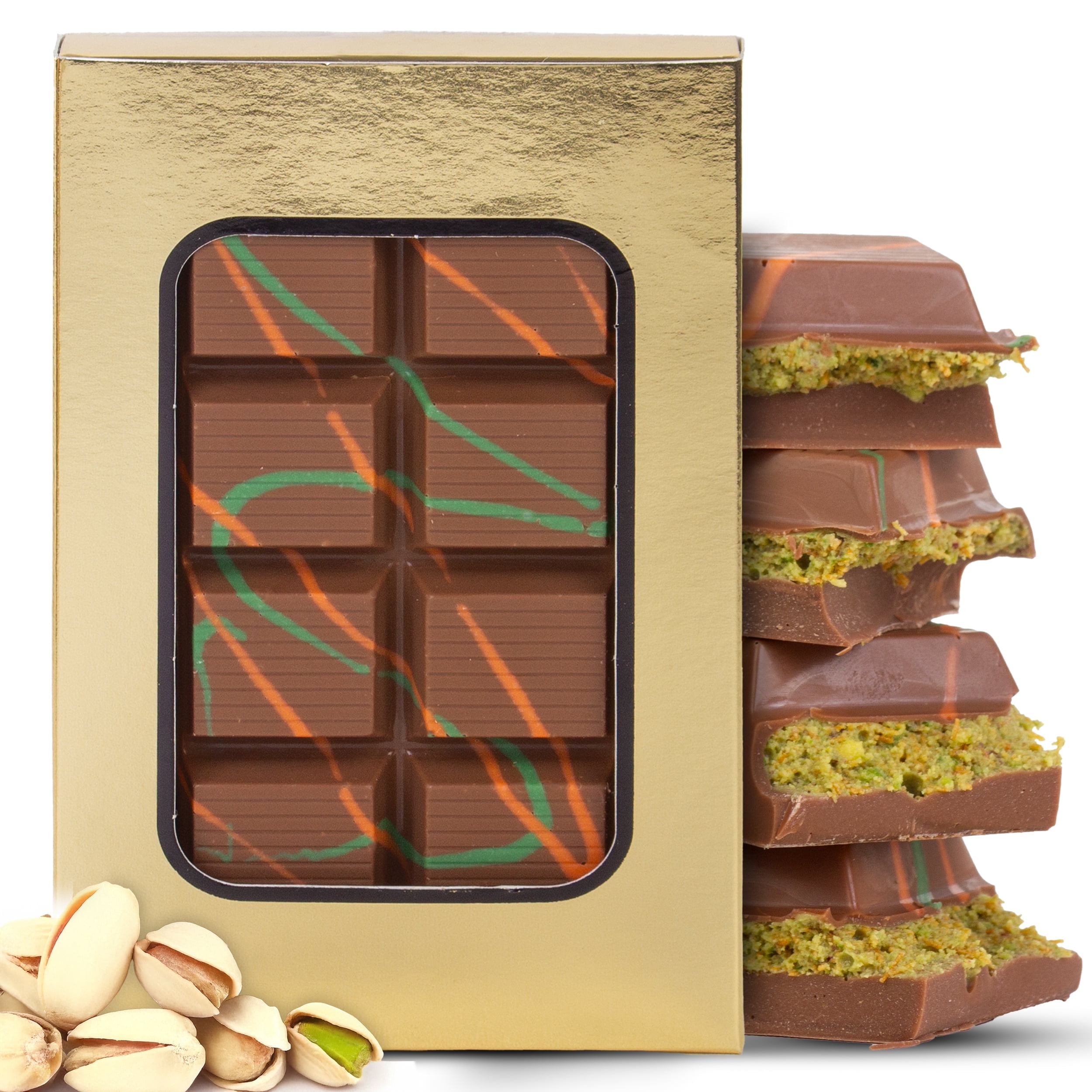 Dubai Chocolate Pistachio Knafeh Bar Original Size 7.5 oz Dubai Chocolate Pistachio Knafeh Bar Original Size 7.5 oz