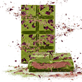 thumbnail image 1 of Dubai Chocolate White Matcha Chocolate Bar 5.6oz with Strawberry Paste, Dried Strawberries, Kataifi Crunch & Dried Rose Petals – Handmade Gourmet Dessert, 1 of 10