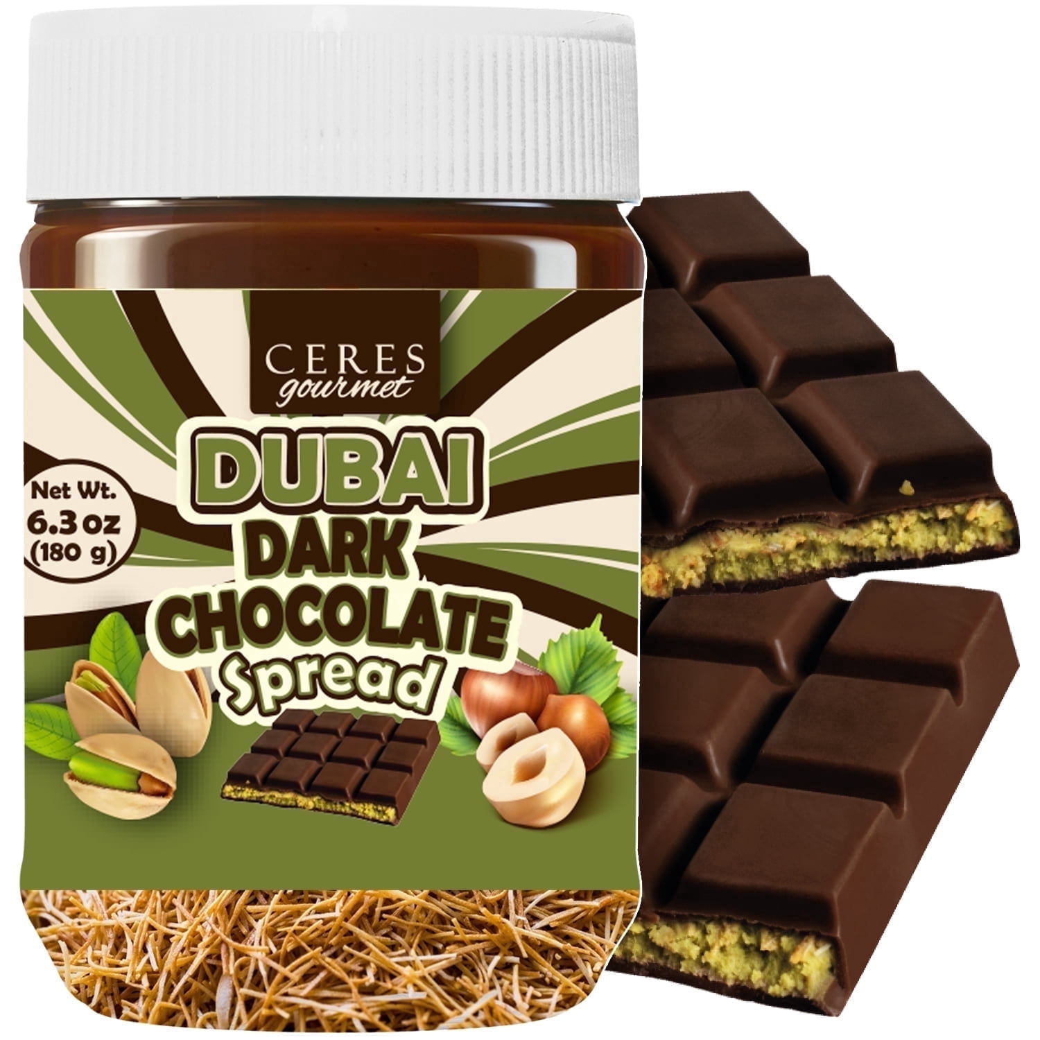Ceres Gourmet Pistachio Chocolate Spread Gourmet Crunchy Kataifi