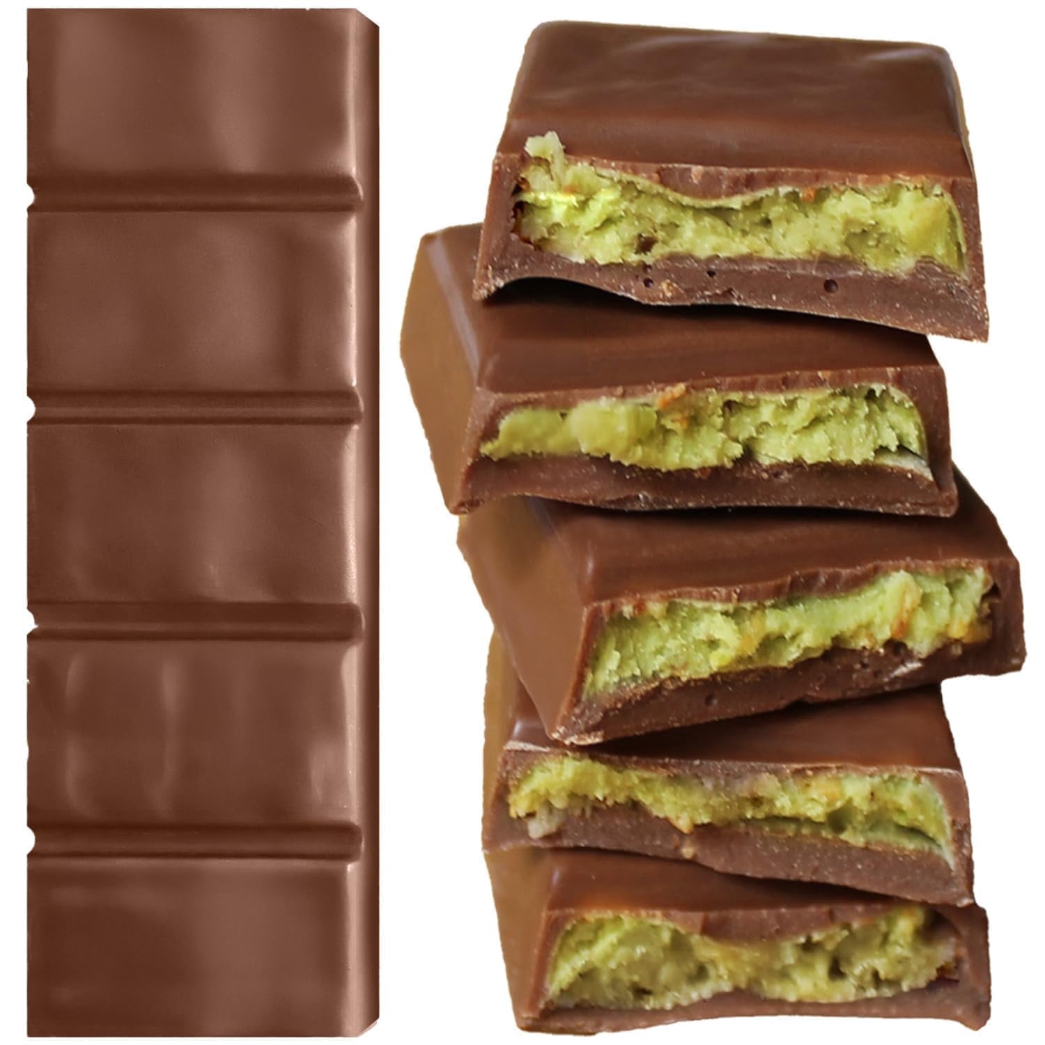 Dubai Kunafa Pistachio Chocolate Bars  Pack of 1 (27g/0.95 oz )  Dubai Chocolate with Shredded Phyllo Dough   Ideal Gift for Holidays, Birthdays, Corporate Events & Celebrations