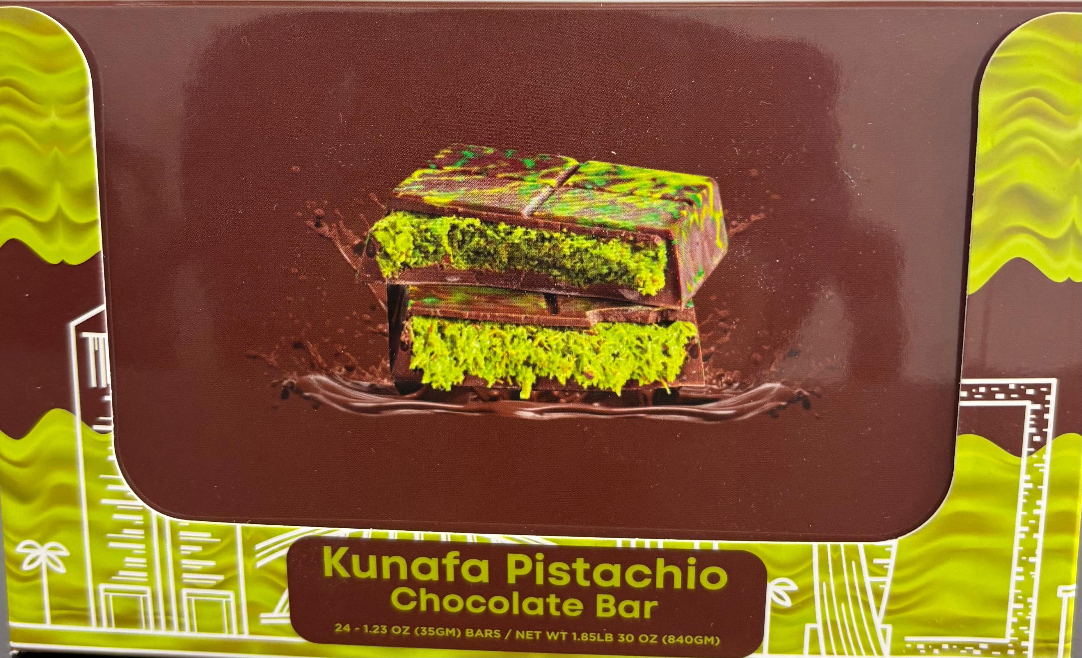 Dubai Pistachio Kunafa Chocolate Bar