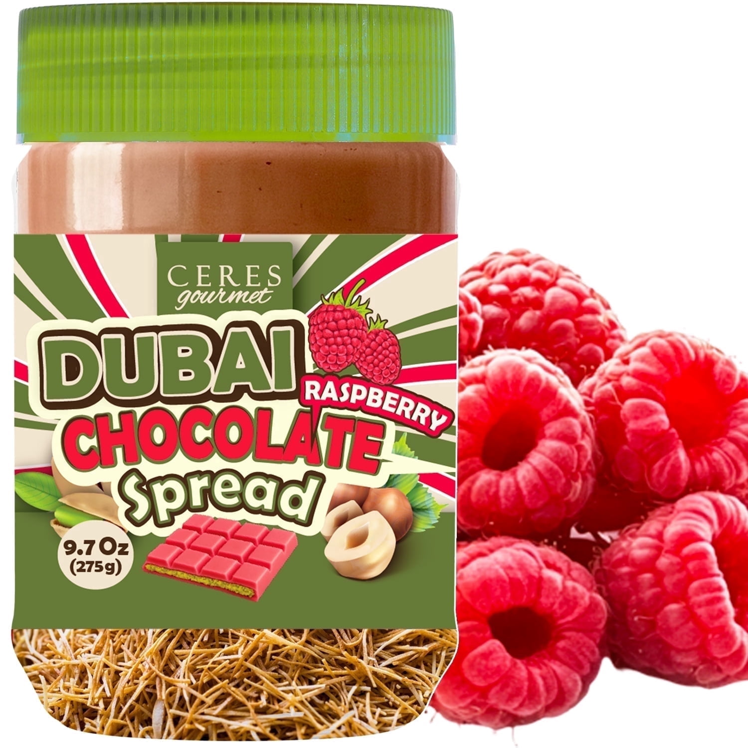 Dubai Spreadable Chocolate Roasted Phyllo with Freeze-Dried Raspberry–9 ...