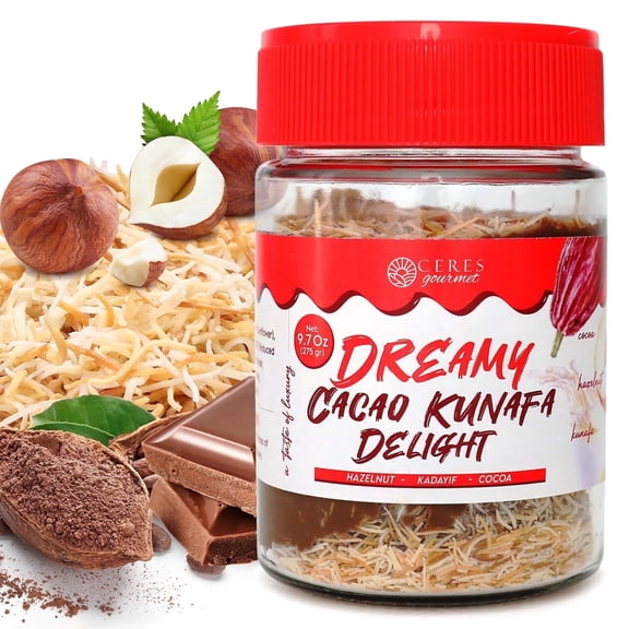 Dubai Chocolate Hazelnut Spread with Roasted Kataifi Phyllo – 9.7oz