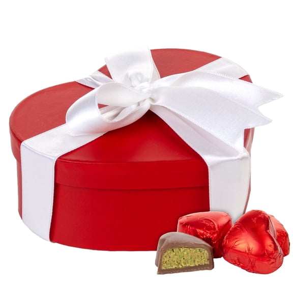 Dubai Style Chocolate with Pistachio Cream & Kataifi Heart, Valentine's Day Gift, 8.8 oz