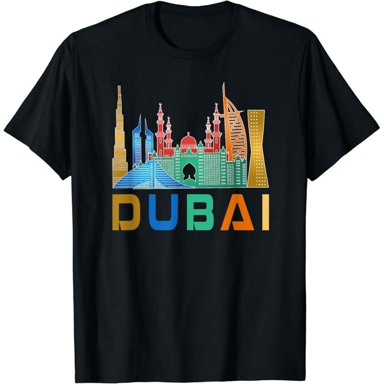 New Dubai Love Skyline Unisex T Shirt For Holidays In Dubai New Dubai Love Skyline Unisex T Shirt For Holidays In Dubai