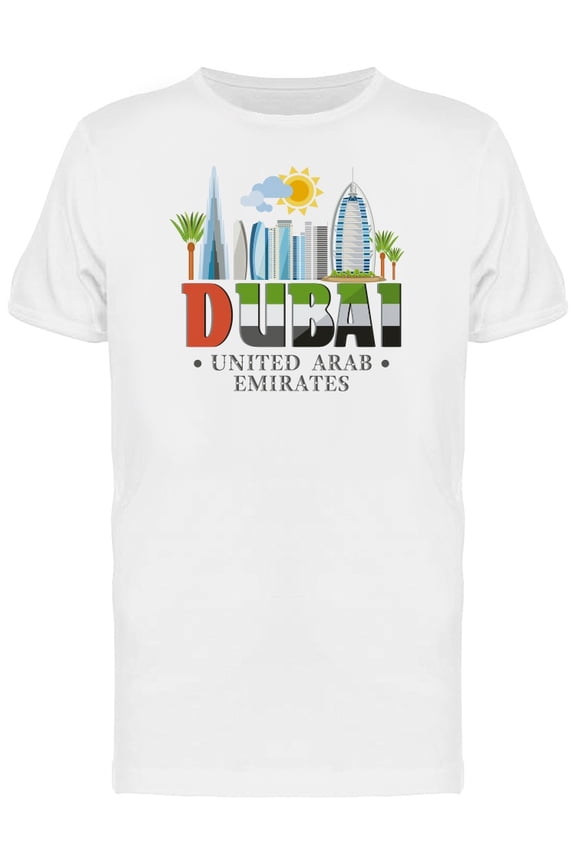 Dubai, United Arab Emirates T-Shirt Men -Image by Shutterstock, Male Large