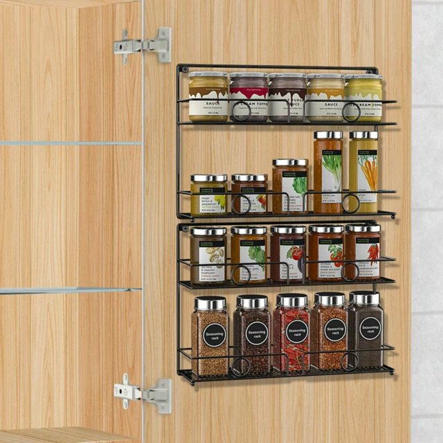Dubbin Hanging Spice Racks, Spice Rack Organizer for or Wall