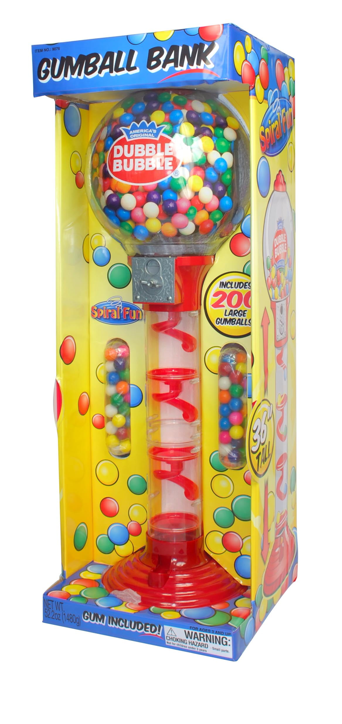 3' Double-Bubble Metal Gumball Machine