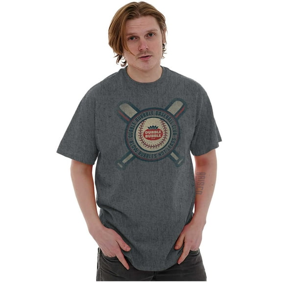 Dubble Bubble Blow Bubbles Baseball Gum Men's Graphic T Shirt Tees Brisco Brands M