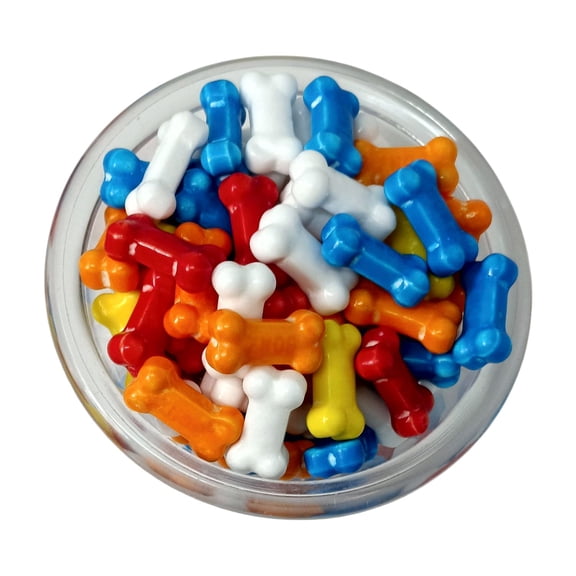 Micheles Pantry Dubble Bubble Bonz Bone-Shaped Candy, Assorted Fruit Flavors,, 14 oz Bag Milk And Soy May Be Present.