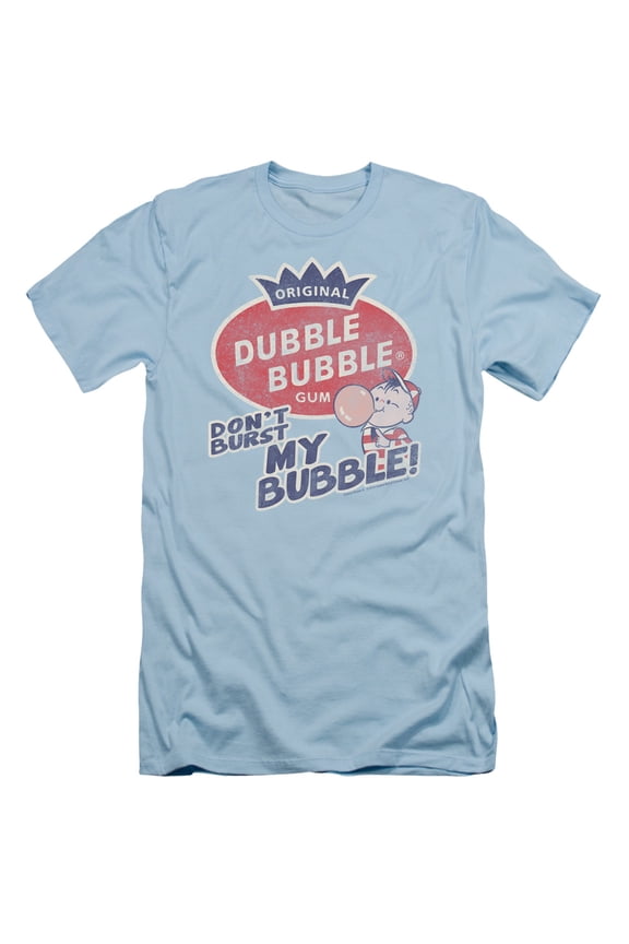 Dubble Bubble Burst Bubble S/S Adult 30/1 T-Shirt Light Blue