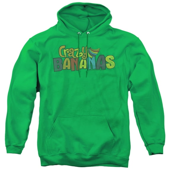 Dubble Bubble Crazy Bananas Adult Pullover Hoodie Sweatshirt Kelly Green