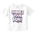 thumbnail image 1 of Dubble Bubble Double Your Fun Logo Toddler Boy Girl T Shirt Infant Toddler Brisco Brands 18M, 1 of 6