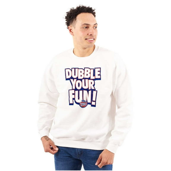 Dubble Bubble Double Your Fun Logo Unisex Plus Size Sweatshirt Brisco Brands 3X