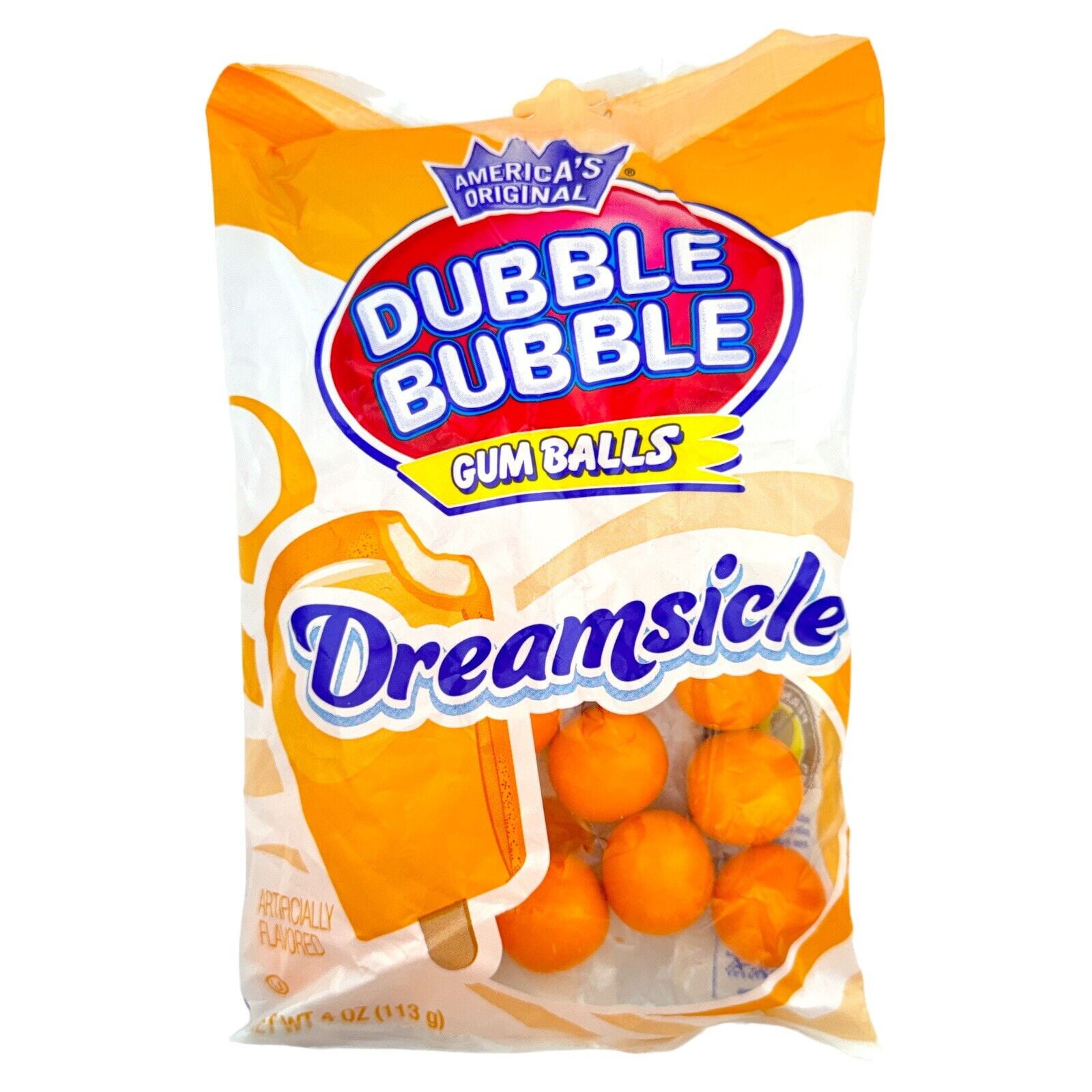 Dubble Bubble Dreamsicle Gum Balls, 4 oz