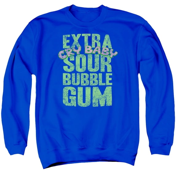 Dubble Bubble Extra Sour Adult Crewneck Sweatshirt Royal Blue