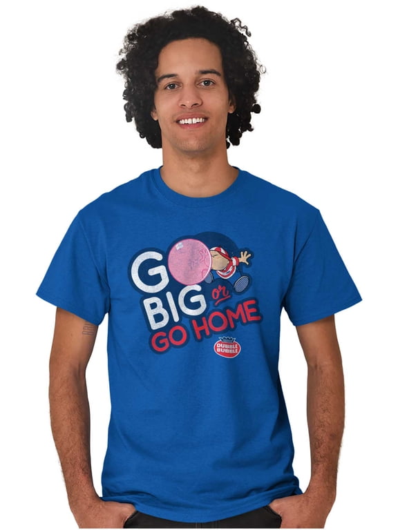 Dubble Bubble Go Big Or Go Home Logo Men's Graphic T Shirt Tees Brisco Brands M