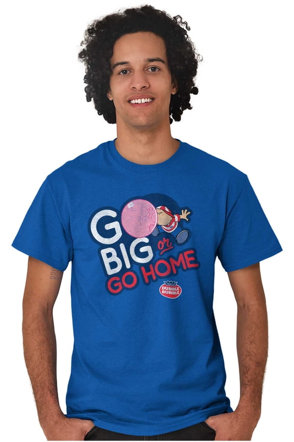 Dubble Bubble Go Big Or Go Home Logo Men's Graphic T Shirt Tees Brisco Brands S