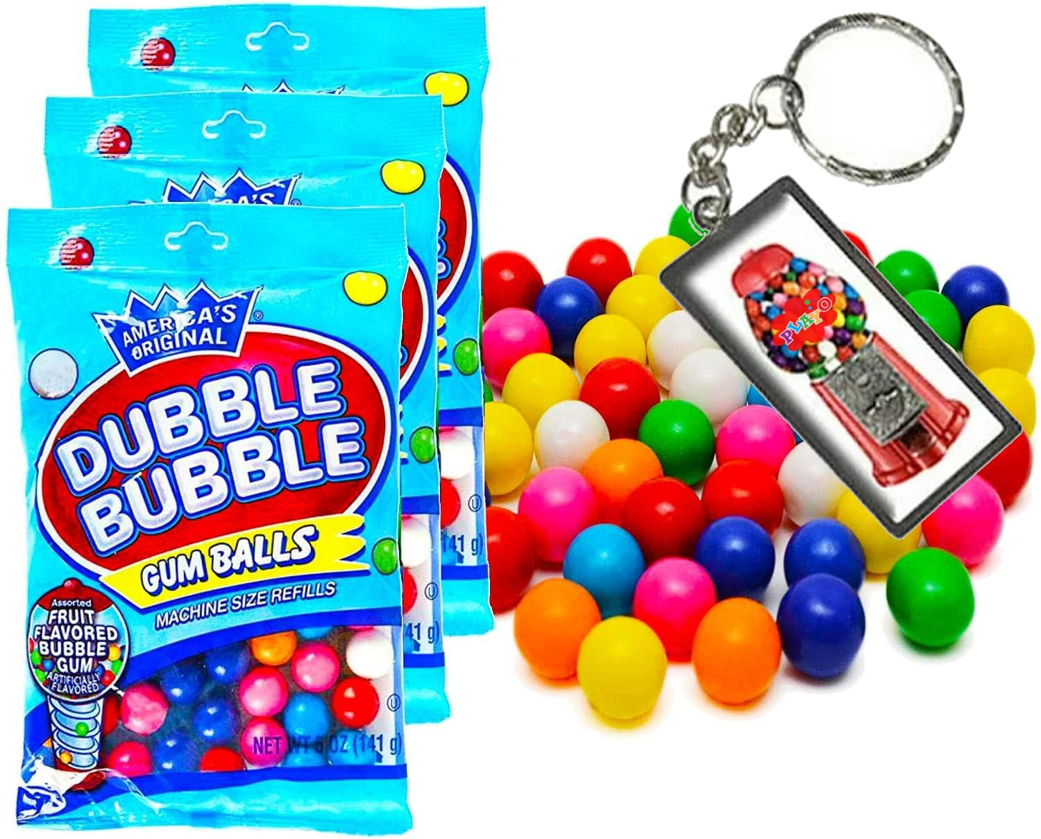 Dubble Bubble Gumball Bag 5oz 3pk