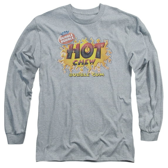 Dubble Bubble Hot Chew Long Sleeve Adult 18/1 T-Shirt Athletic Heather
