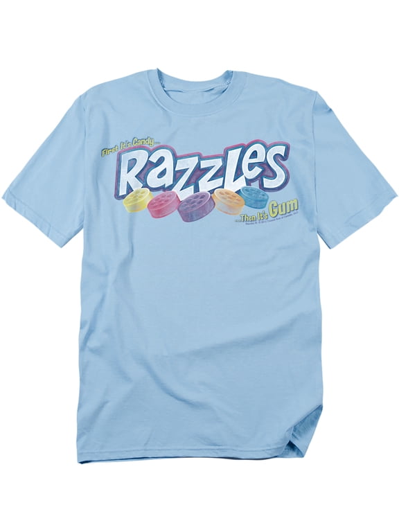 Dubble Bubble Men's Distressed Logo T-shirt Blue
