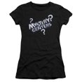 thumbnail image 1 of Dubble Bubble Mystery Centers S/S Junior Women's T-Shirt Sheer Black, 1 of 1