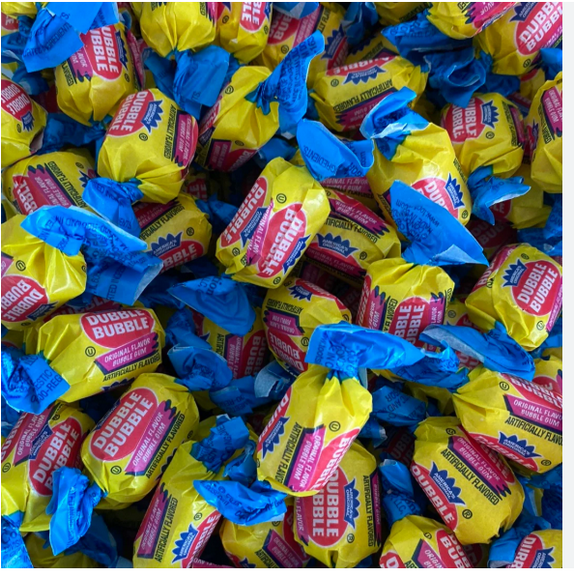 Dubble Bubble Original Bubble Gum, 5 lb Bulk Bag, Individually Wrapped, Classic Flavor Chewing Gum for Parties, Classrooms, Candy Buffets & Events