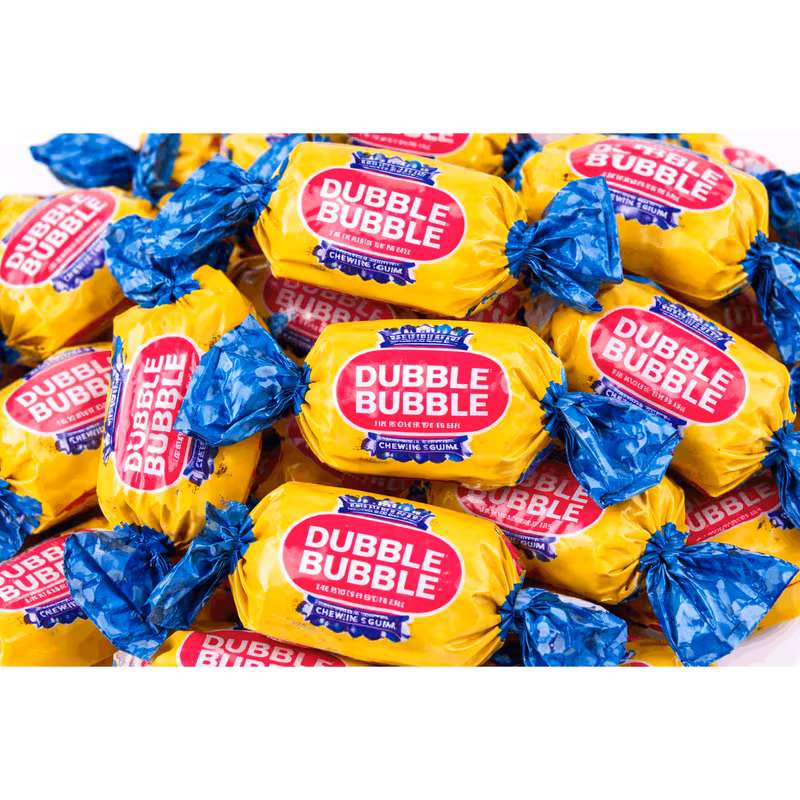 Dubble Bubble Original Bubble Gum, Bulk Bag, Individually Wrapped, Fun-Size Candy for Parties, School & Office