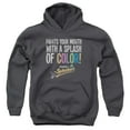 thumbnail image 1 of Dubble Bubble Paints Your Mouth Youth Pullover Hoodie Sweatshirt Charcoal, 1 of 1