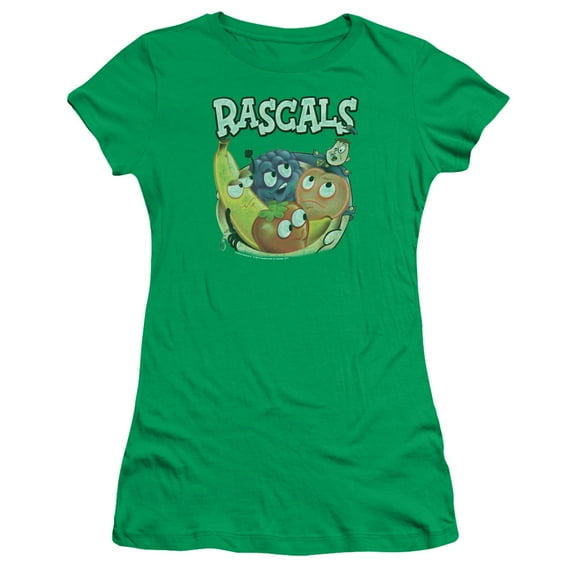 Dubble Bubble Rascals S/S Junior Women's T-Shirt Sheer Kelly Green