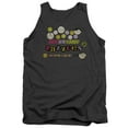 thumbnail image 1 of Dubble Bubble Razzles Retro Box Adult Tank Top Charcoal, 1 of 1