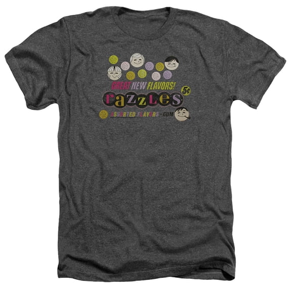 Dubble Bubble - Razzles Retro Box - Heather Short Sleeve Shirt - Medium