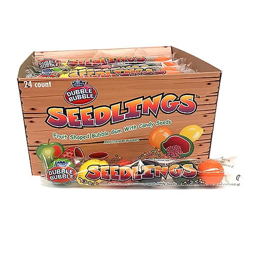 Dubble Bubble Seedlings Fruit Shaped Bubble Gum - 6-Piece Tube