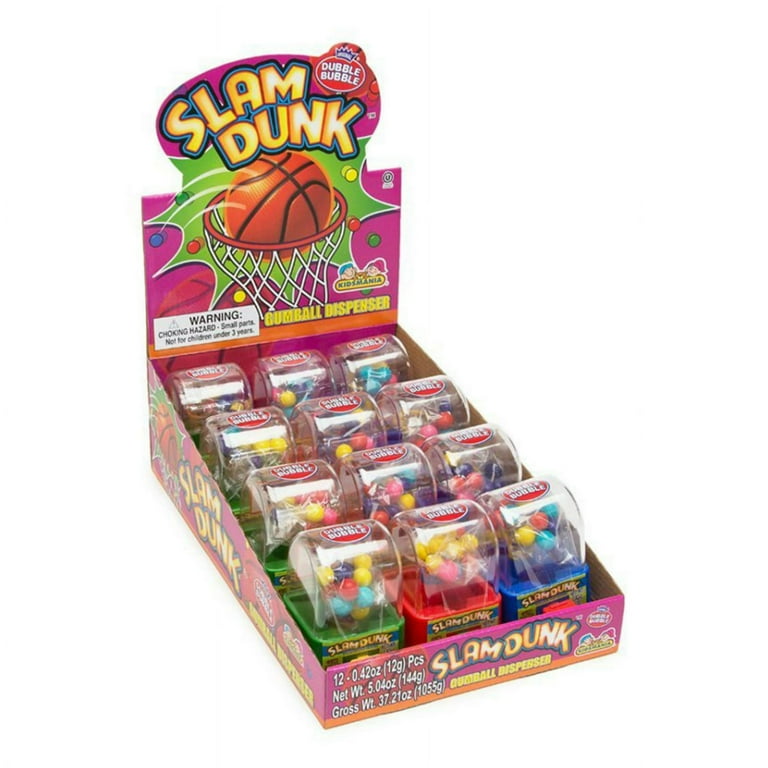 Dr.SlamdunkMEGA40%SPACEMOLLYDISNEY100 Dubble Bubble Slam Dunk Colorful Gumball Dispenser Bubblegum
