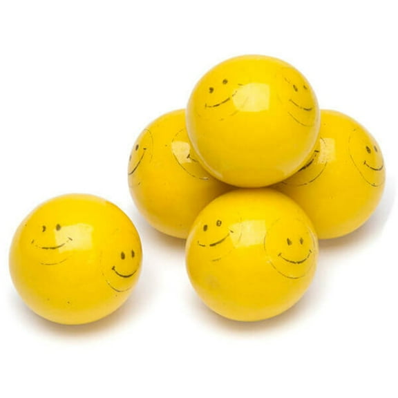 Dubble Bubble Smile Face Gumballs - 3 LB Bulk Bag