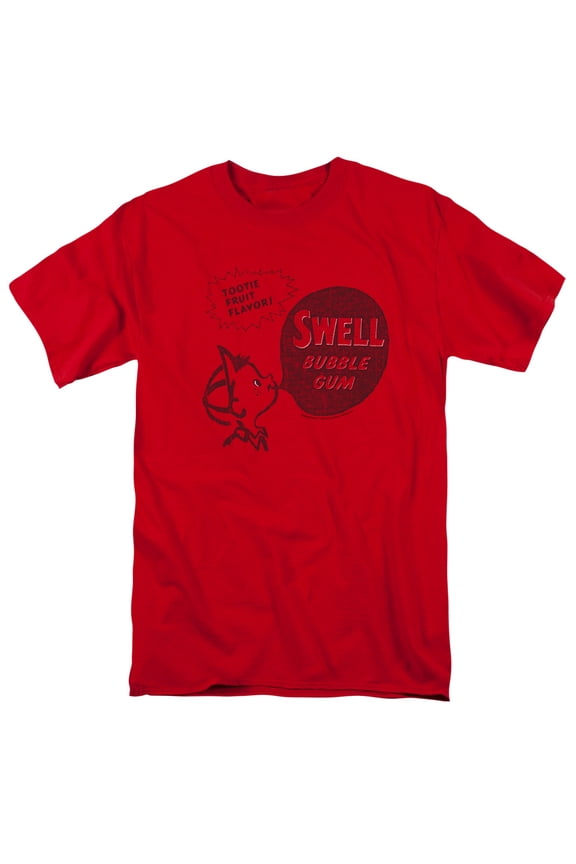 Dubble Bubble Swell Gum S/S Adult 18/1 T-Shirt Red