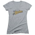 thumbnail image 1 of Dubble Bubble Tongue Splashers Logo Junior Women's T-Shirt V-Neck Athletic Heather, 1 of 1