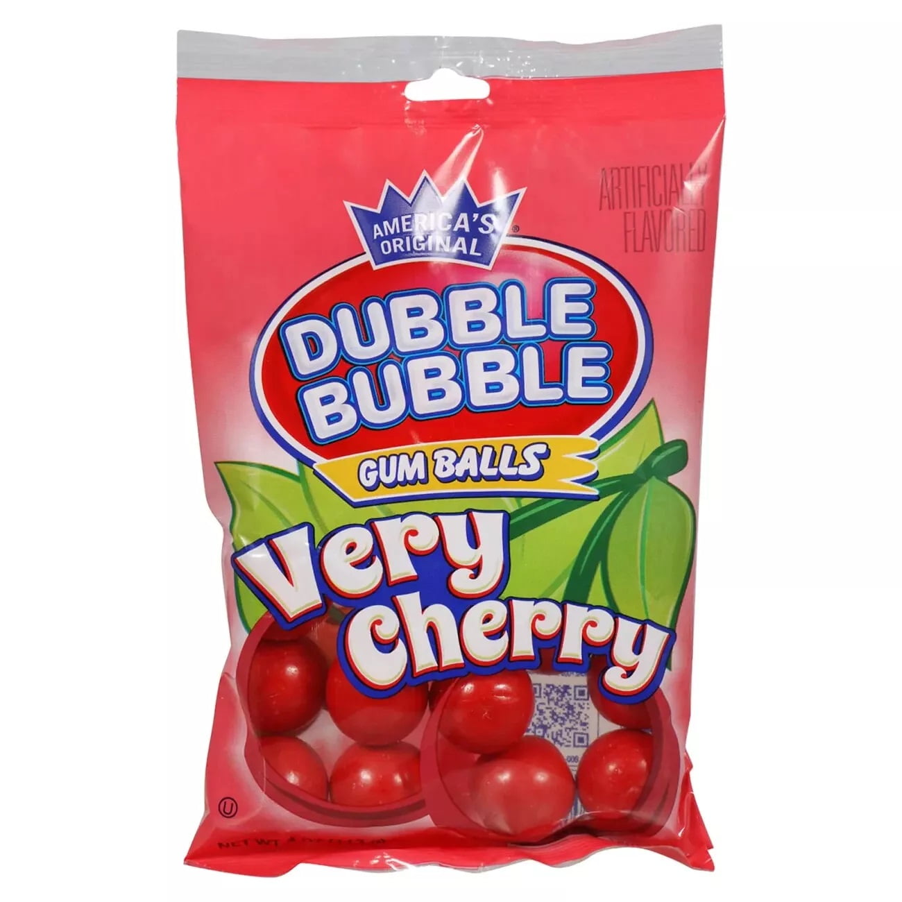 Dubble Bubble, Very Cherry Gum Balls, 3.3 oz