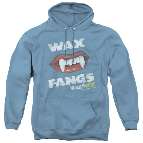 Dubble Bubble Wax Fangs Adult Pullover Hoodie Sweatshirt Carolina Blue