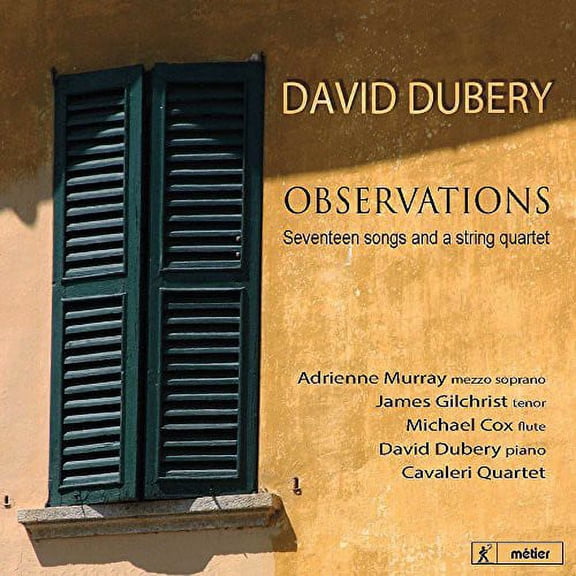 Dubery - Observations-17 Songs & a STR QRT - Music & Performance - CD