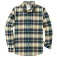 thumbnail image 1 of Dubinik® Flannel Shirt for Men Long Sleeve Men's Casual Button-Down Shirt 100% Cotton Soft Plaid Regular Fit with Pockets, 1 of 7