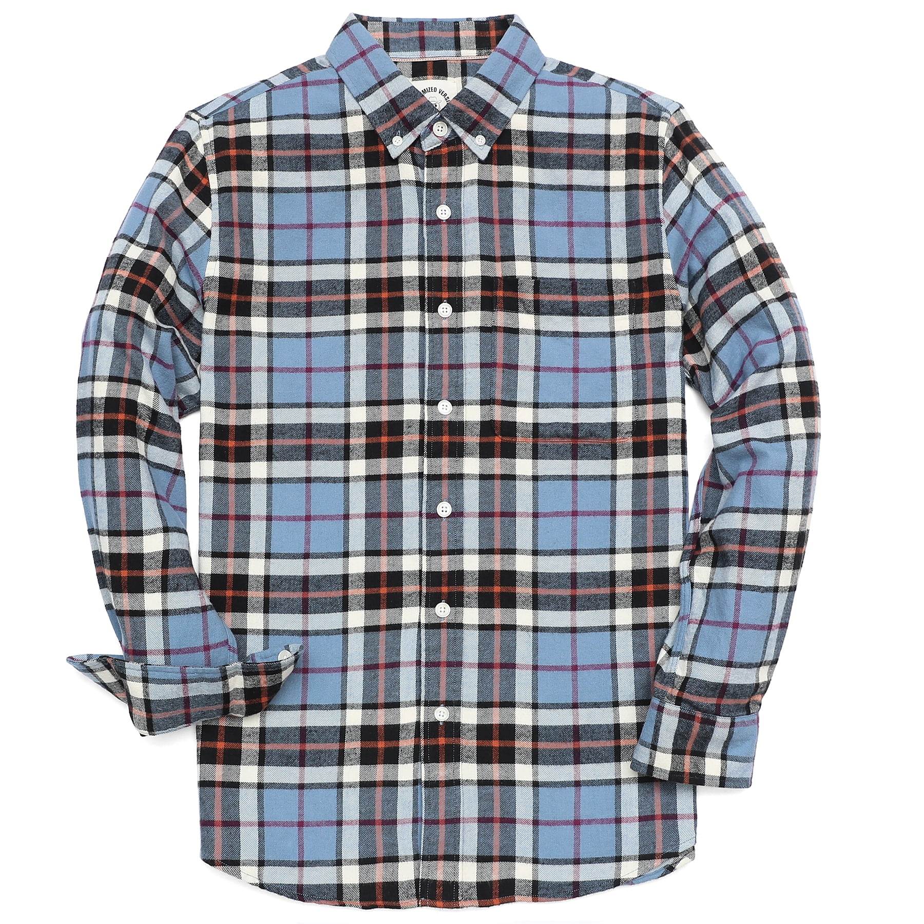 Dubinik® Flannel Shirt for Men Long Sleeve Men's Casual Button