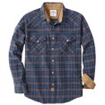 thumbnail image 1 of Dubinik® Men's Flannel Shirts For Men Long Sleeve Pearl Snap Shirts For Men Casual Western Cowboy Plaid Shirts 100% Cotton, 1 of 6